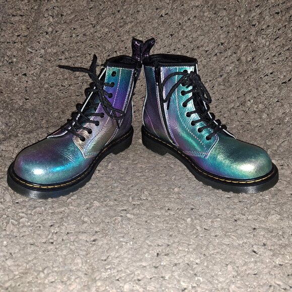 Dr. Martens/Doc Unisex-1460 Y-Iridescent Hologram Booties-Sz 36-NWOB - Picture 4 of 8